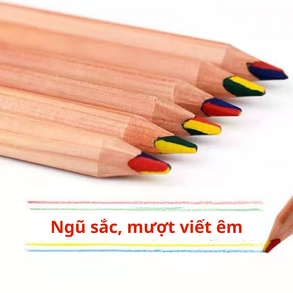 Bút chì CẦU VỒNG mượt mà dễ thương dễ sử dụng