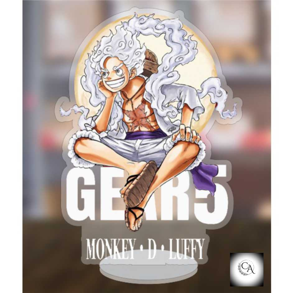 Mô hình standee truyện tranh One Piece Đảo Hải Tặc Luffy Gear 5 siêu ngầu 5cm/10cm/15cm