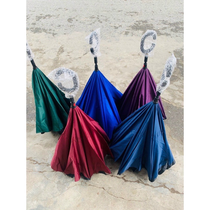 ⛱️⛱️Dù xe hơi x🚗🚘-dù gấp ngược, nước mưa ko chạy vào xe nà-sẵn 125ca/cái.