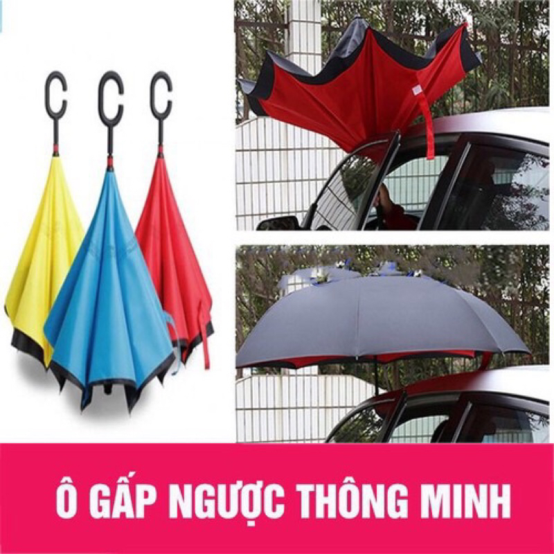 ⛱️⛱️Dù xe hơi x🚗🚘-dù gấp ngược, nước mưa ko chạy vào xe nà-sẵn 125ca/cái.