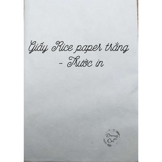 [In theo yêu cầu] Rice paper - Decoupage - A4 - RP-A4-White