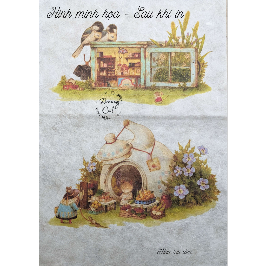 [In theo yêu cầu] Rice paper - Decoupage - A4 - RP-A4-White