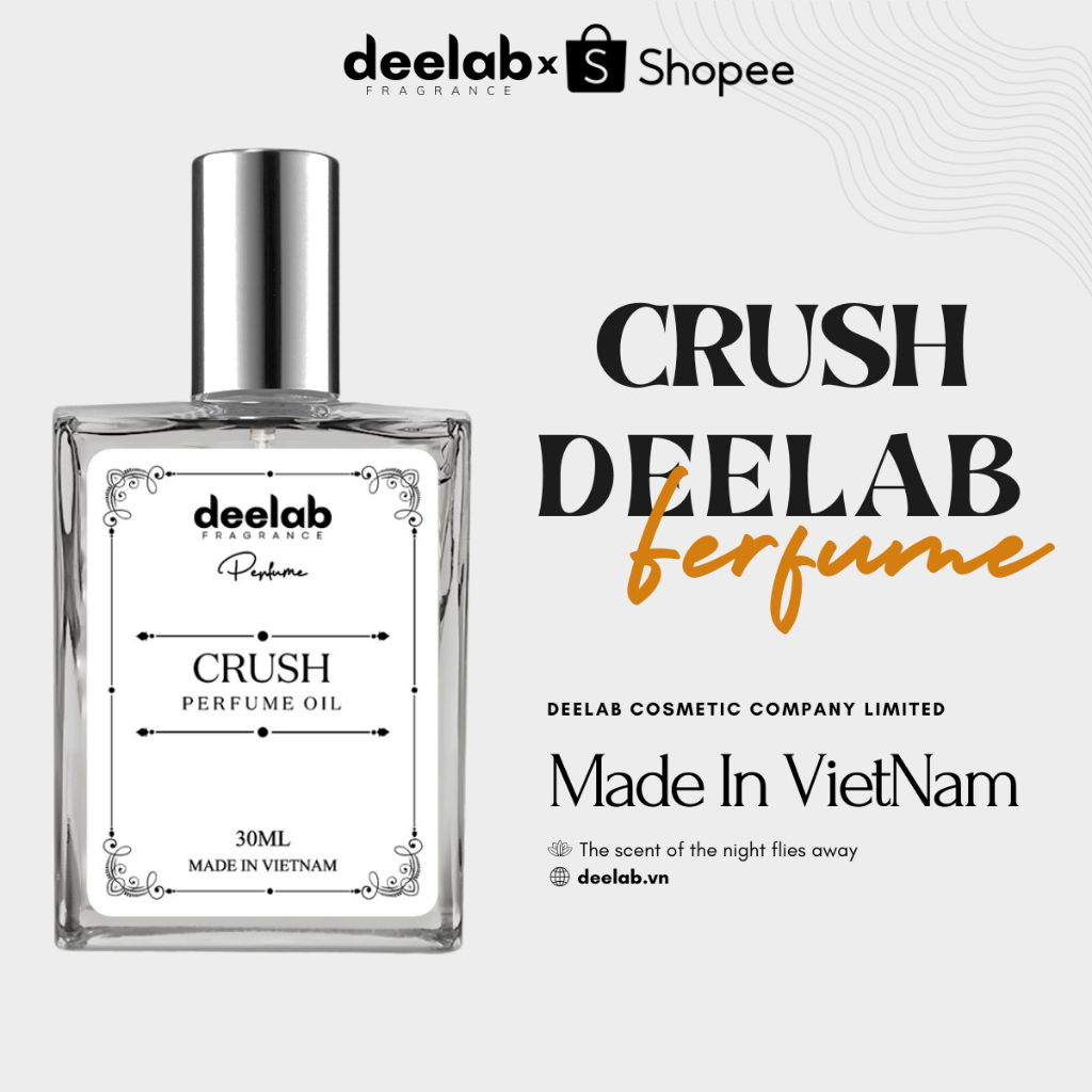 Tinh Dầu Nước Hoa Nữ Crush Deelab Ngọt ngào, Ấm áp, Bay bổng 30ml - Dạng xịt