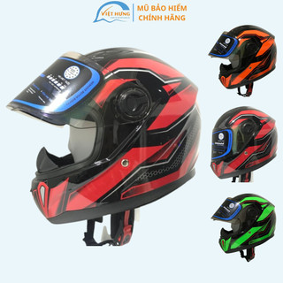 Nón bảo hiểm Fullface Kính chống lóa - Hàng chính hãng BKtec - BK31 tem V15 - Bảo hành 12 tháng - Vòng đầu 57-59cm
