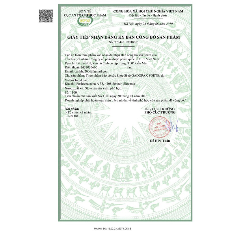 Gadopax Forte chai 100ml - Hỗ trợ tăng cường sức đề kháng của cơ thể