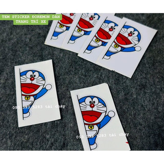 Tem sticker đôremon dán trang trí xe và nhiều vi trí khác