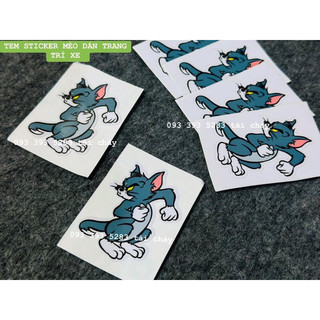 Tem sticker mèo dán trang trí xe và nhiều vi trí khác