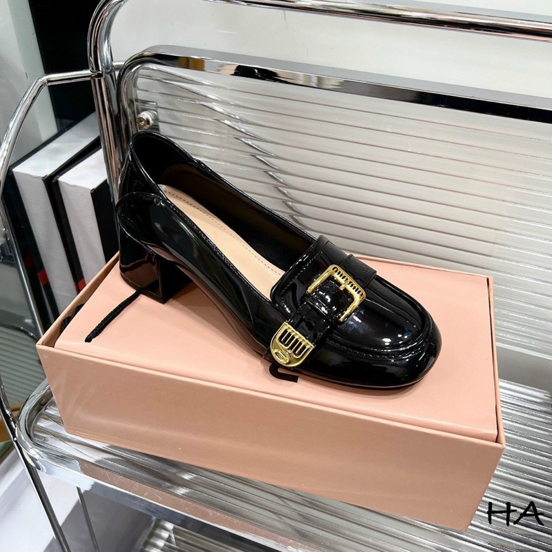 Giày miumiu gót 5p qc đáp gót