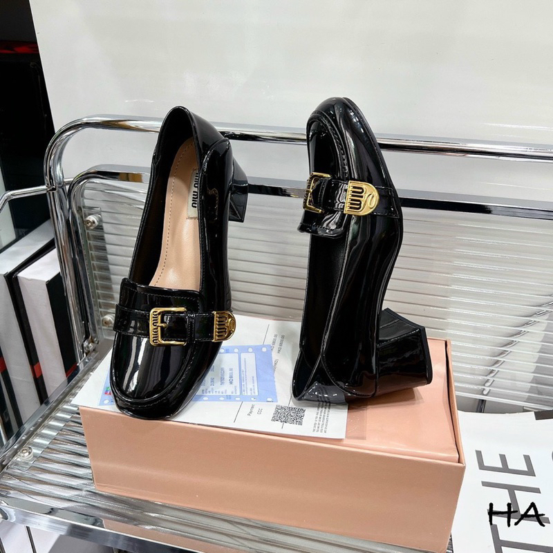 Giày miumiu gót 5p qc đáp gót