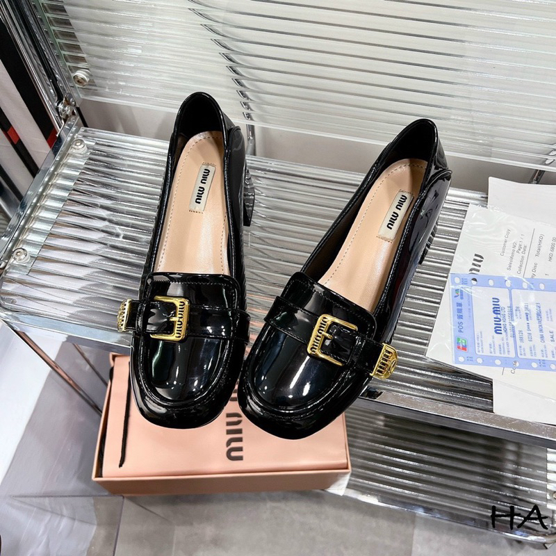 Giày miumiu gót 5p qc đáp gót