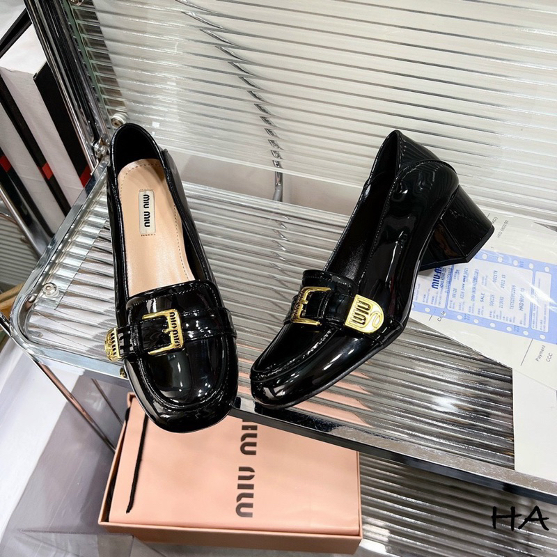 Giày miumiu gót 5p qc đáp gót