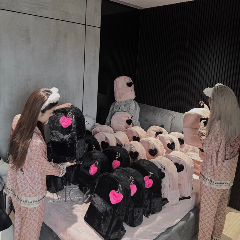 Balo lông hồng cao cấp