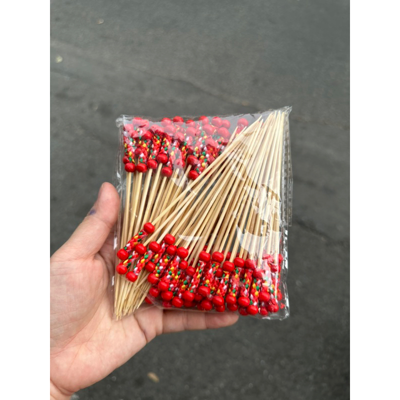 Xiên que trang trí cocktail đồ uống các màu