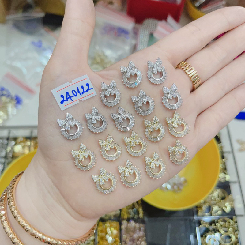 Charm đính móng tay nail charm cao cấp mẫu nhỏ vừa tay đá sáng ko xỉn màu