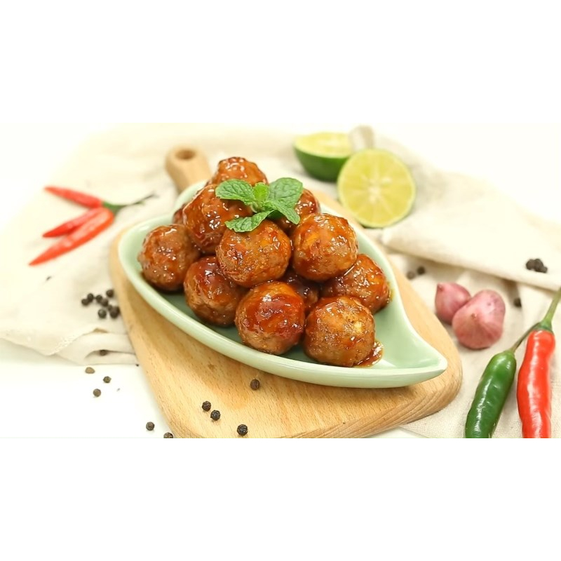 Bò viên chiên Đức Việt gói 500gr thơm ngon dùng chiên, xào, nấu, thả lẩu tiện lợi