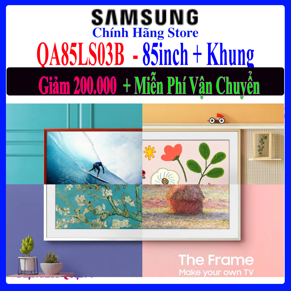 Smart Tivi Khung Tranh The Frame QLED Samsung QA85LS03B 4K 85 inch / S