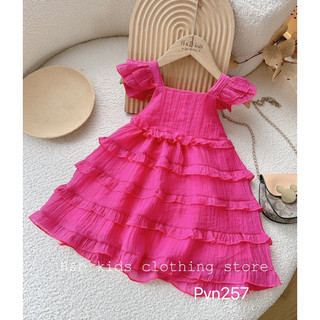 Bg533- váy đũi tầng cánh tiên hb cho bé
