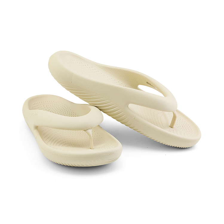 DÉP XỎ NGÓN CROCS MELLOW FLIP CHO CẢ NAM VÀ NỮ MÀU KEM