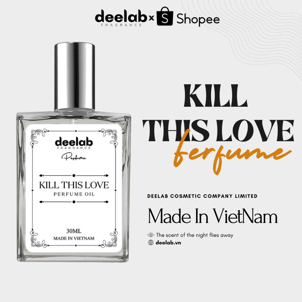 Tinh Dầu Nước Hoa Nữ Deelab Kill This Love Hấp dẫn, Thu hút, Trưởng thành 30ml - Dạng xịt