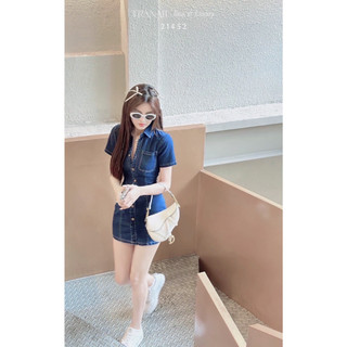 ĐẦM BODY JEANS NÚT