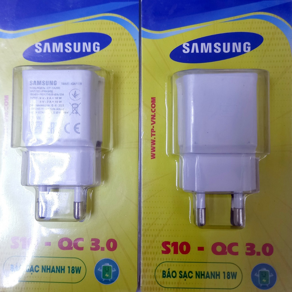 Củ Sạc Nhanh Samsung S10 _ QC 3.0 _ 18W CHính Hãng TPVN- D2 Store .