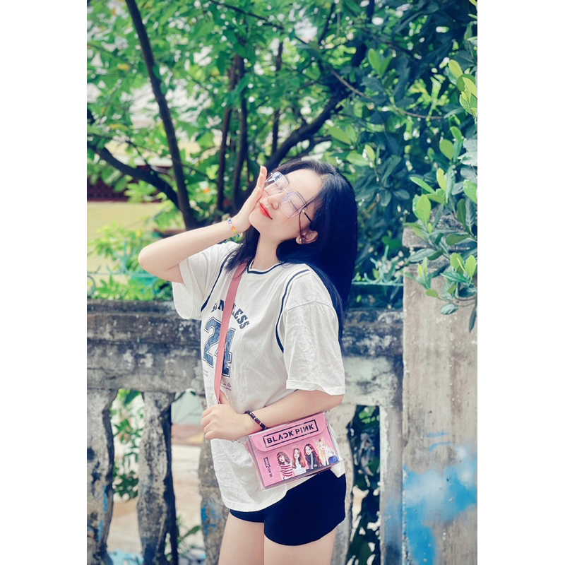 Túi custom blackpink, kháng nước 100%, có túi con bên trong, thời trang nam nữ 2023.