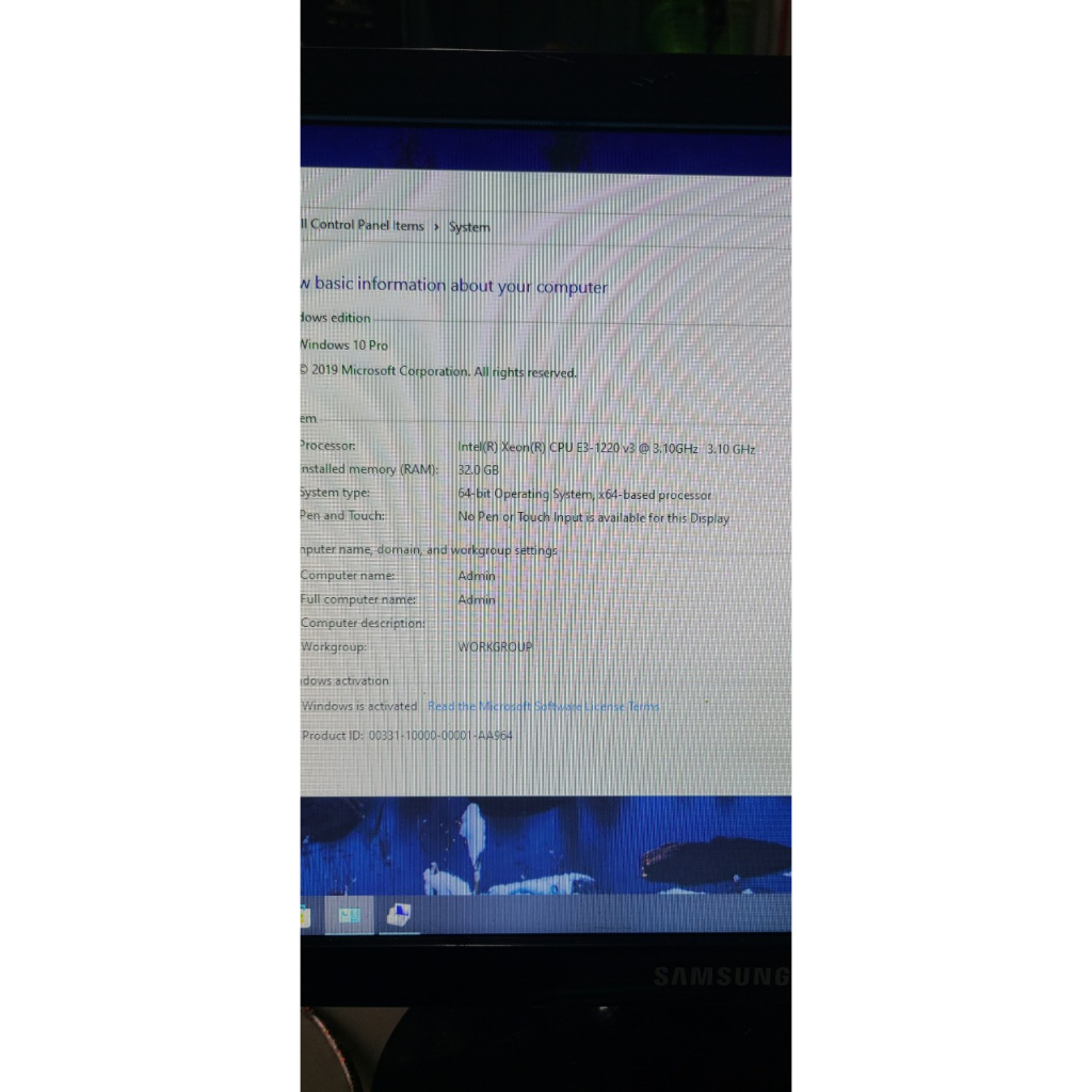 Thùng CPU Xeon E1220-V3 Ram 32gb SSD + HDD + Tùng case led full thùng xốp