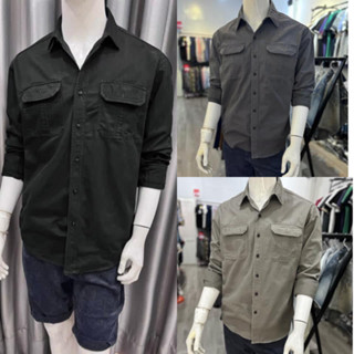 Áo khoác nắng MVP, áo sơ mi thô chất vải kaki basic cao cấp  nam nữ mặc đi học đi làm đẹp.