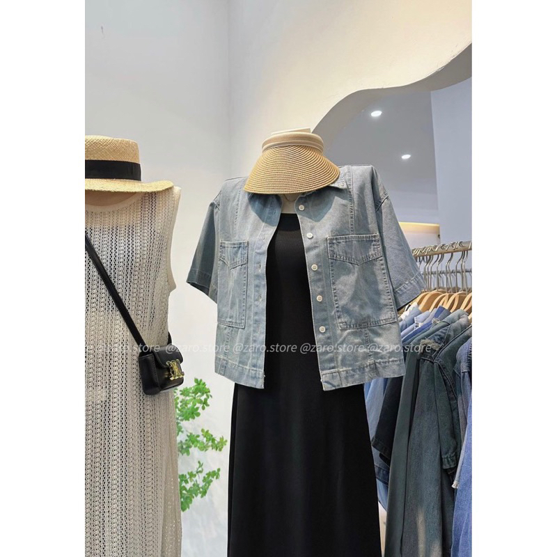 Áo denim Korea [HÌNH THẬT CHỤP TẠI SHOP]