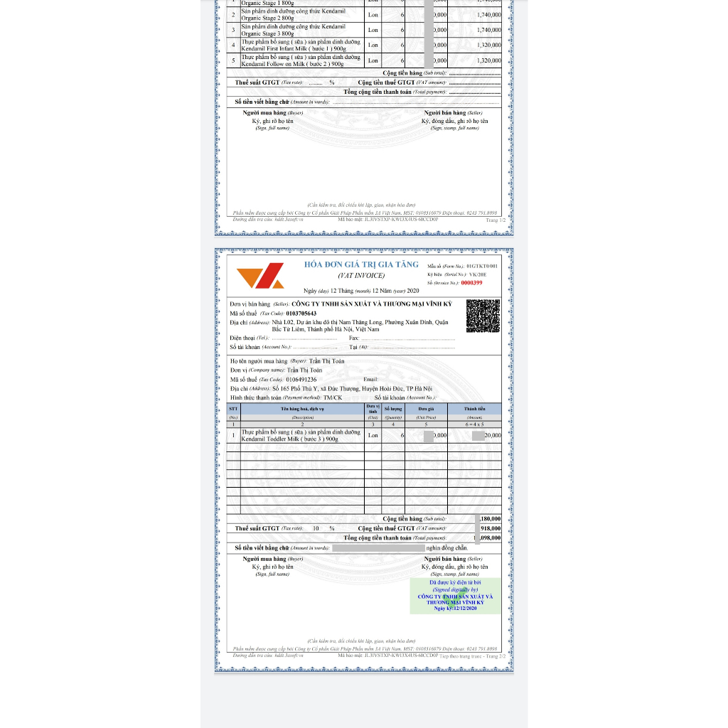Cobo 5 Lon Kendamil Số 3 900g