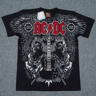 Áo acdc - áo over print - áo rock - size m, l, xl, xxl - áo in công nghệ discharge - rock band tee - áo thái lan