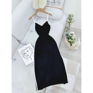 Đầm body dây viền