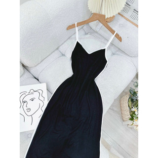 Đầm body dây viền