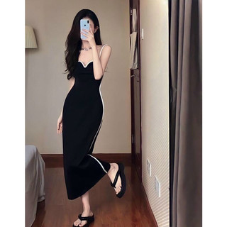 Đầm body dây viền