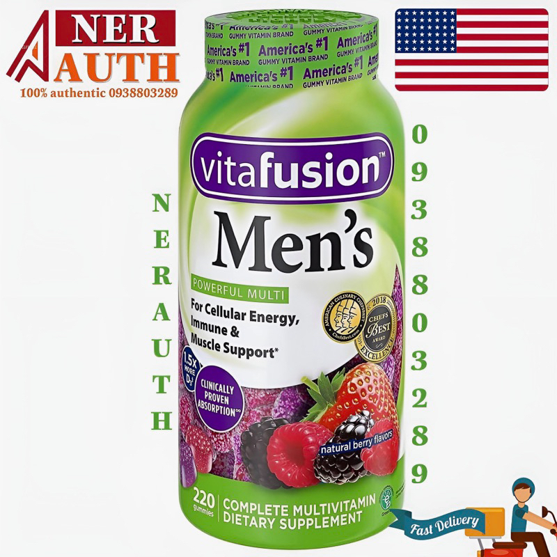 Kẹo trái cây đa vitamin cho nam Vitafusion Men’s Multi 220 viên