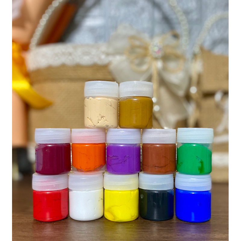 màu sơn dầu, màu trộn đất sét tự khô, màu tô đất sét ,màu gốc dầu
