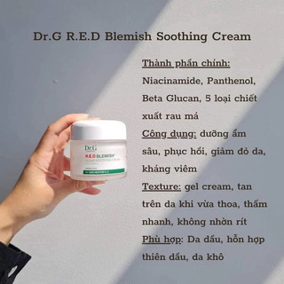 Kem dưỡng ẩm Dr.G Red Blemish