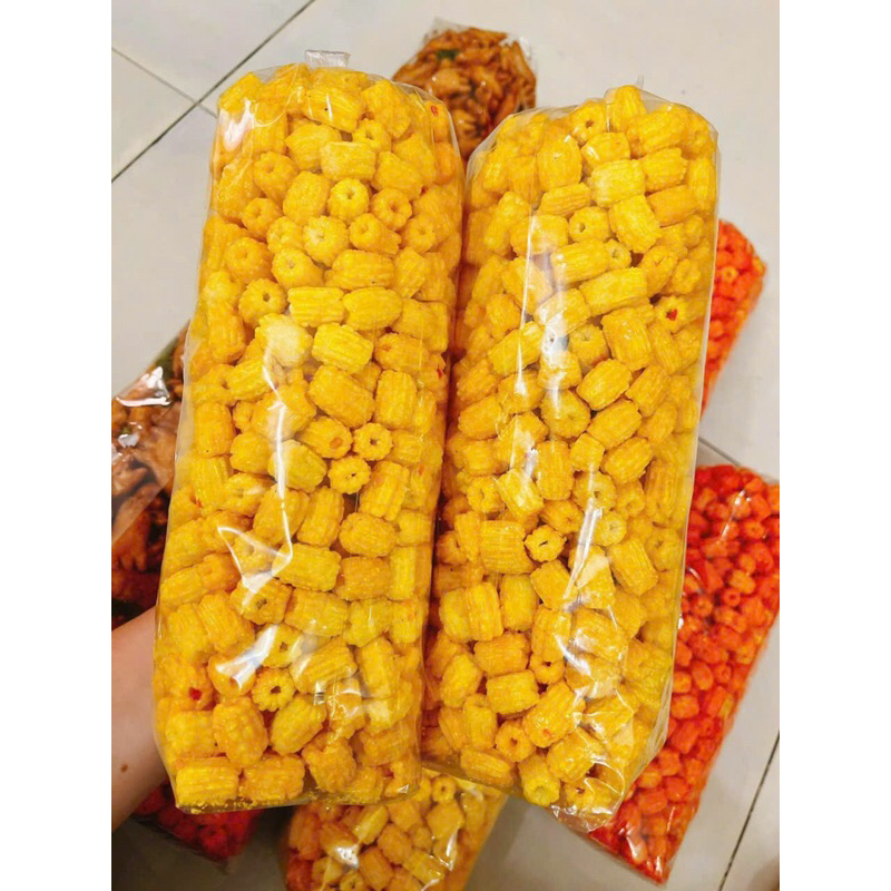 Nui Chiên Giòn tẩm gia vị , sấy giòn cay ngọt túi 120g - 500g