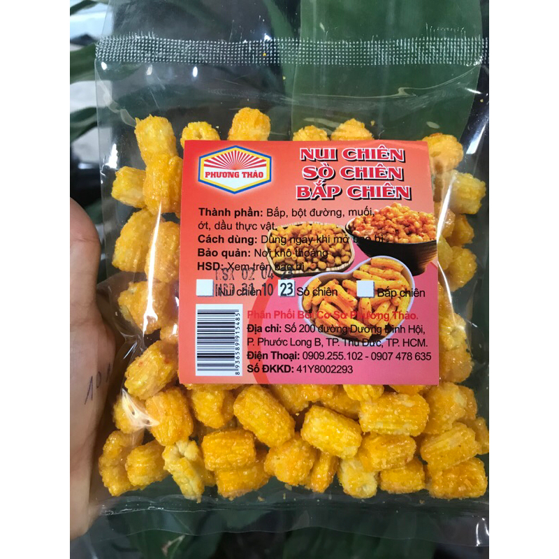 Nui Chiên Giòn tẩm gia vị , sấy giòn cay ngọt túi 120g - 500g