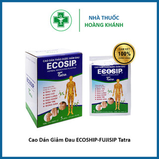 Cao Dán Thảo Dược Nóng Ecosip Tatra (Hộp 20 gói x 5 miếng)