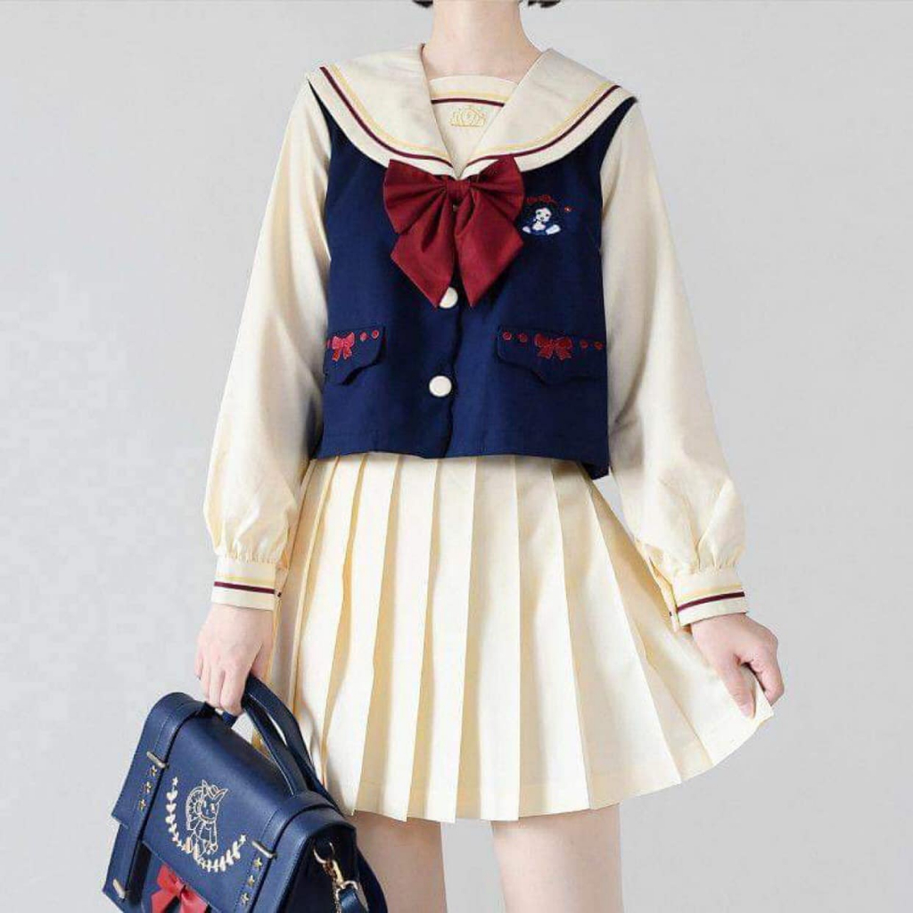 (Sẵn) Seifuku/Đồng phục bạch tuyết brand Địch Hưng Lâu
