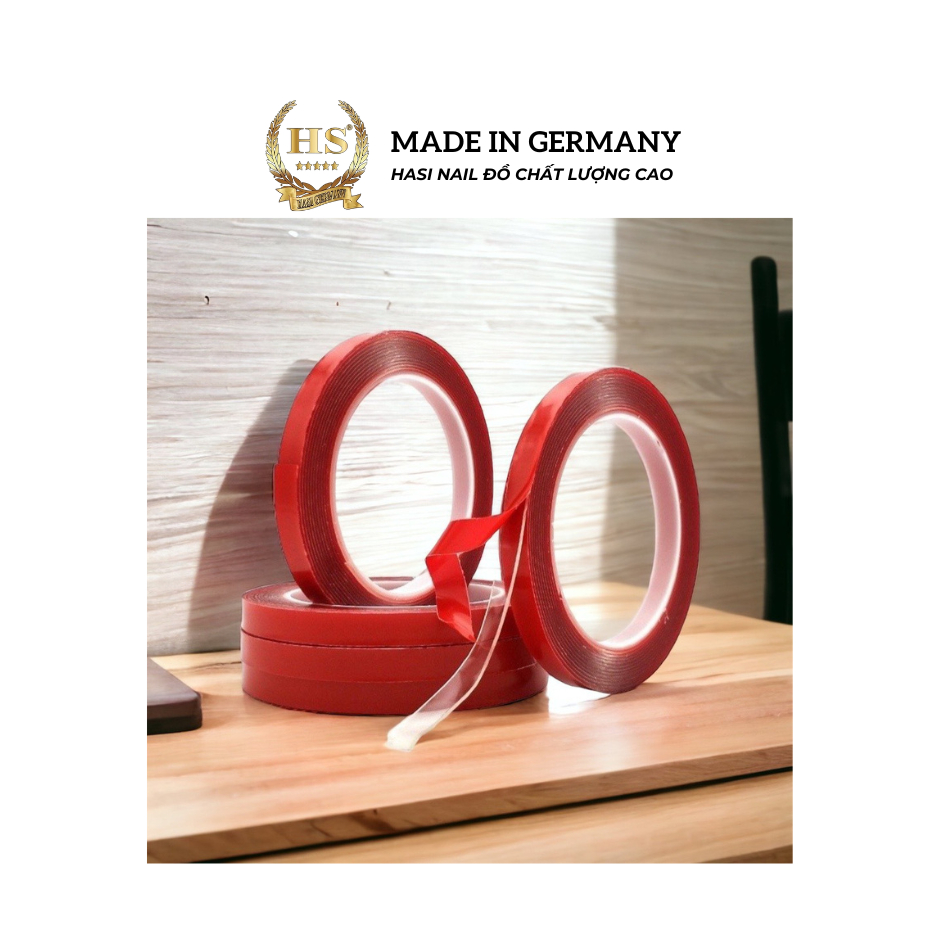 Băng dính tạo fan mi , Dán bảng mẫu nail đóng gói