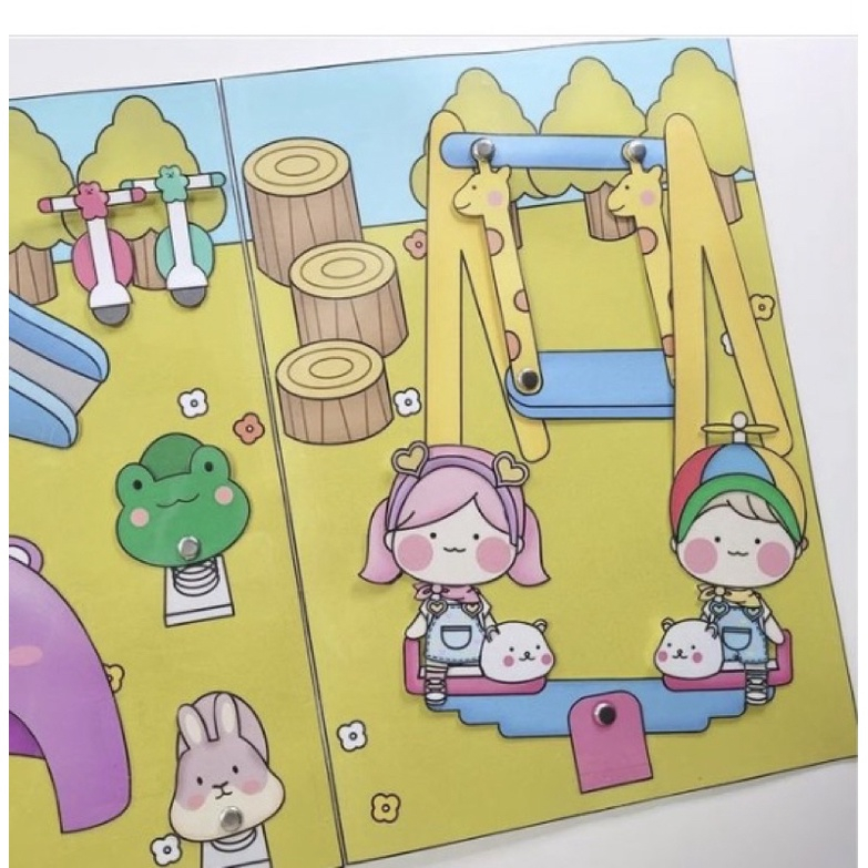 BÚP BÊ GIẤY CÔNG VIÊN GIẢI TRÍ