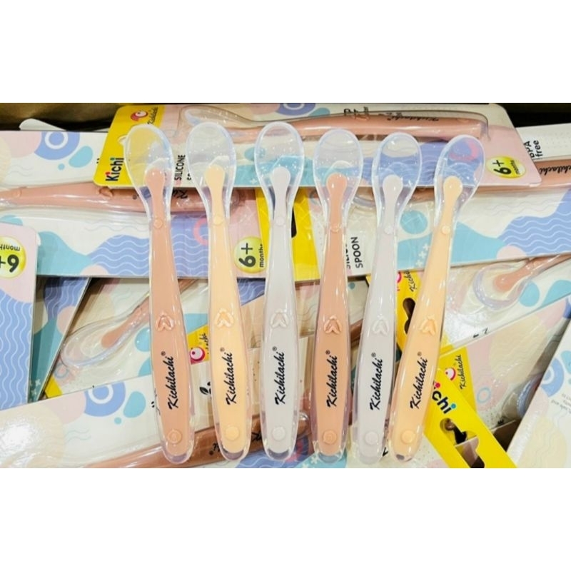 Thìa ăn dặm silicon Kichi