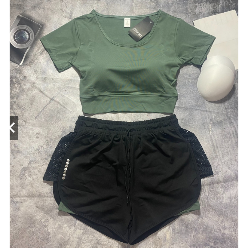 Set Thể Thao Tập Gym Yoga Erobic Chạy Bộ Đi Bơi Chất Đanh Mịn đẹp thấm hút - đồ tập gym yoga erobic nữ CT1