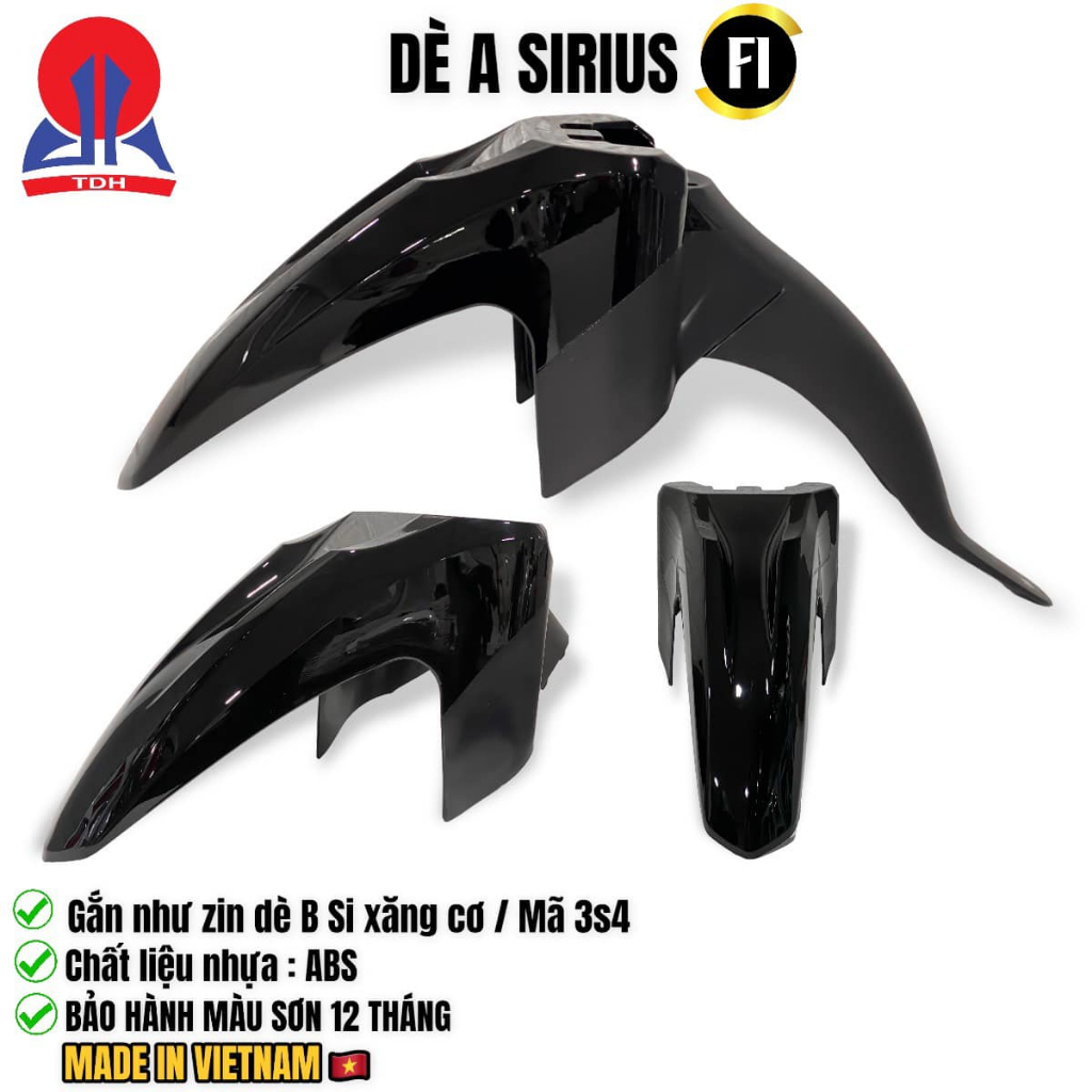 Dè sirius fi , sirius săng cơ lắp như zin , nhựa ABS chất lượng tốt nước sơn bền đẹp
