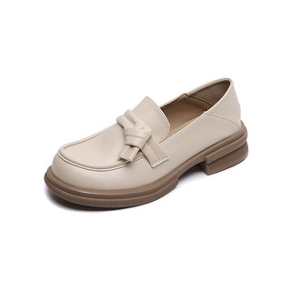 Giày oxford moca đế 3.5cm da mềm 105-11