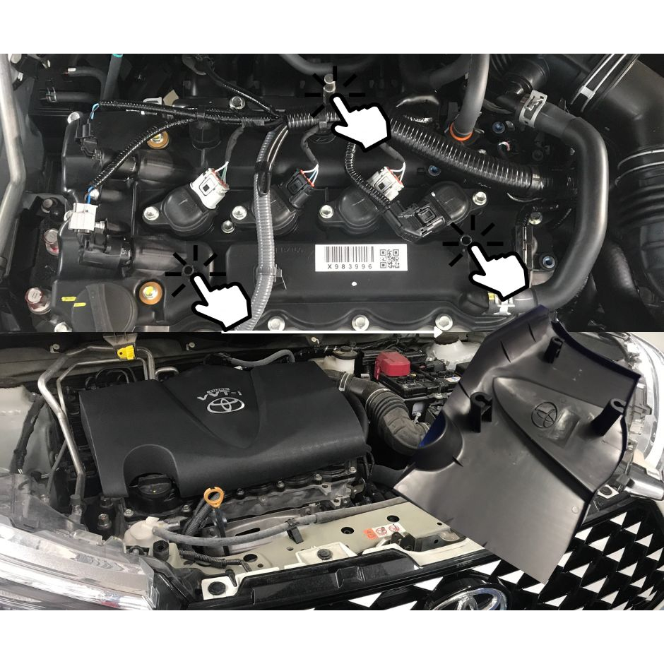 Nắp che bụi xe Veloz, Avanza. Nắp máy Toyota Veloz, Avanza 2022-2025. Che bụi, chắn nước, giảm ồn.