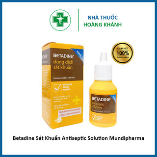 Betadine Sát Khuẩn Antiseptic Solution Mundipharma(C/30ml-C/125ml)
