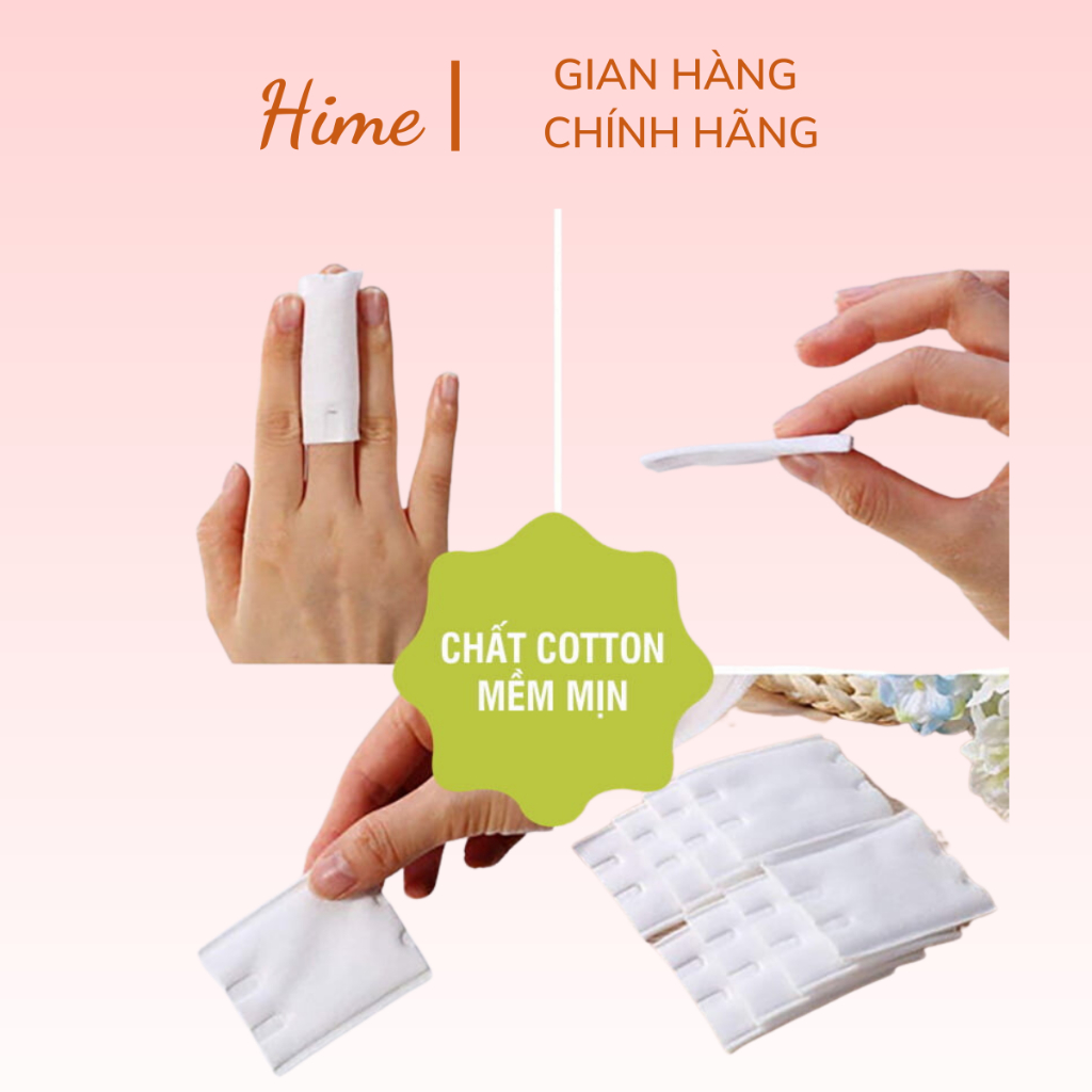 Bông tẩy trang MINISO Nhật Bản 180 miếng, cotton nguyên chất, siêu dai và mềm mại